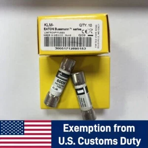 10PCS New Bussmann KLM-10 KLM10 10A 600V Fast Acting Fuse - Picture 1 of 1
