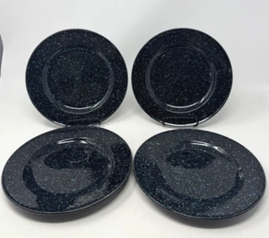 Juego de 4 platos de ensalada de granito negro Mikasa Ultrastone de 8" - Imagen 1 de 5
