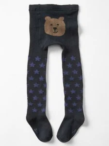 NUEVAS CON ETIQUETAS GAP Oso Estrellado Calzas Cara de Oso Fondo Suave Estrellas Azules Niños Pequeños 2T 3T - Imagen 1 de 2
