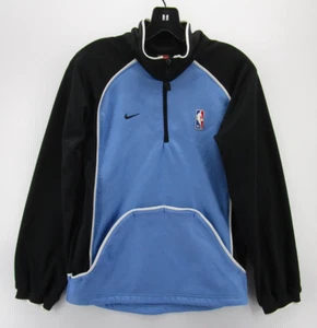 VINTAGE Nike Jacket Boys Large Blue Black NBA Sweatshirt 1/4 Zip Basketball 90s* - Picture 1 of 13