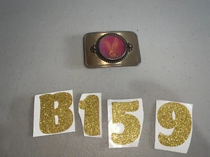 DE COLECCIÓN PATRIÓTICO AMERICANO ÁGUILA HOLOGRAMA HEBILLA DE CINTURÓN LATÓN GRAN PÁTINA BANDERA DE EE. UU. - Imagen 1 de 3