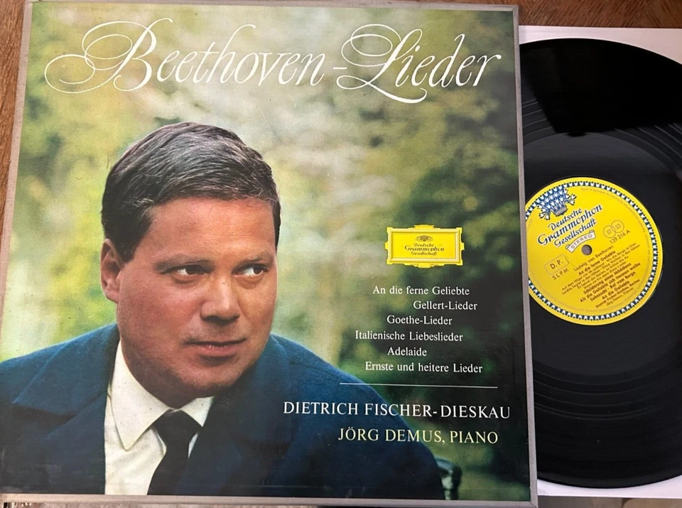 DIETRICH FISCHER-DIESKAU - JORG DEMUS / BEETHOVEN  lieder   / DGG SLPM 3 LP - Image 1 of 1