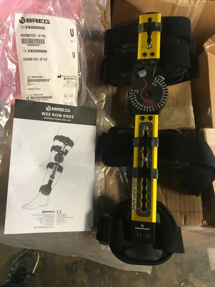 Nuevo Bledsoe Breg Wee ROM Rodillera Postoperatoria Pediátrica Universal Talla EK090000 Foto 1 de 1