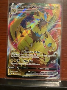 Pokémon TCG Zeraora VMAX Crown Zenith 054/159 Holo Ultra Rare - Picture 1 of 1