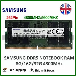 Samsung DDR5 RAM 8GB 16GB 32GB 4800 5600 MHz SO-DIMM Laptop Memory For Dell Lot - Picture 1 of 9