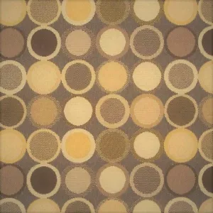 Arccom Polo tan Modern contemporary circles mid century modern Upholstery Fabric - Picture 1 of 1
