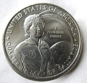 2022-P ATB "SALLY RIDE", REVERSE DIE CLASH ERROR, FULL MINT LUSTER, CIRCULATED - Bild 1 von 3