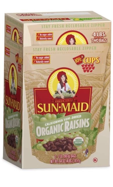 Sun-Maid 32 Oz Organic Raisins - Pack of 2 (289685)