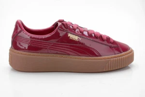 Puma Basket Platform Patent Wn's Damen Sneaker Schuhe 363314 04 rot - Picture 1 of 6