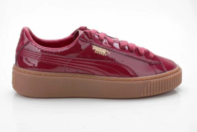 Puma Basket Platform Patent Wn's Damen Sneaker Schuhe 363314 04 rot