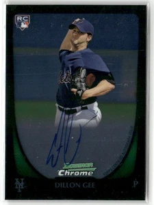 Autógrafos de novato Bowman #212 Dillon Gee 2011 cromados - Imagen 1 de 2