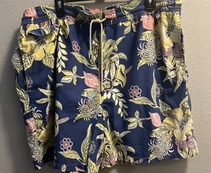 Polo Ralph Lauren Mens Lined Swim Shorts Trunks Size 2XB Navy Floral - Picture 1 of 8