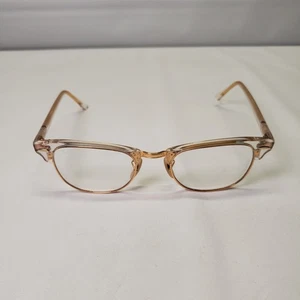 Ray-Ban Eyeglasses Frames RB5154 5762 Clear Gold Clubmaster Full Rim 53-21-145 - Picture 1 of 12