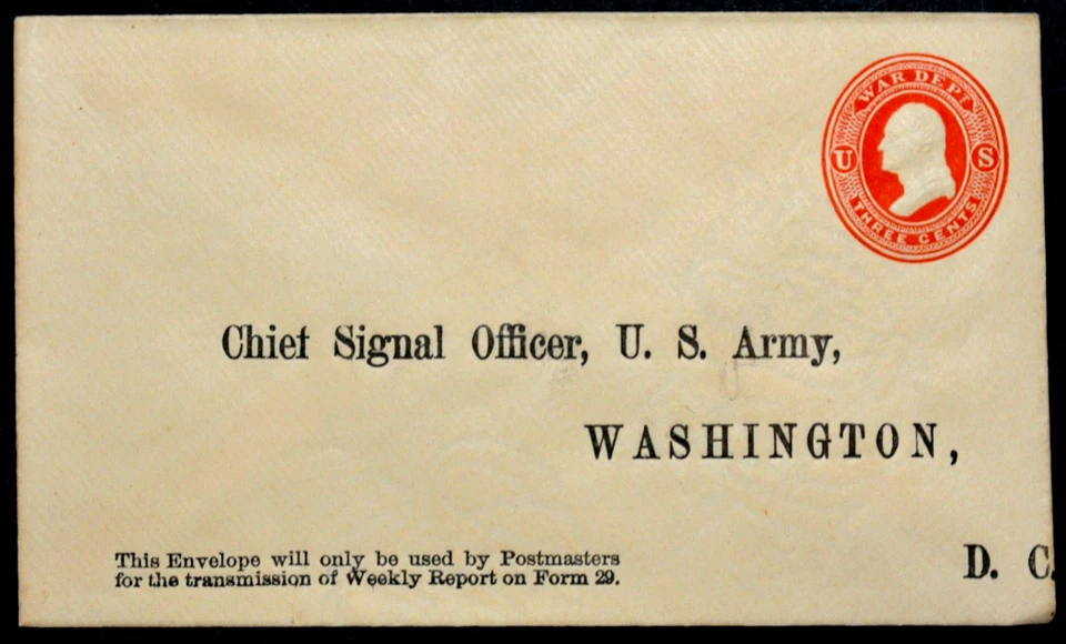 1873 US Sc. #UO36 Official mail envelope, mint entire, very good shape - Image 1 of 1