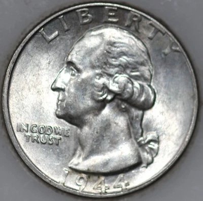 1944-P Washington Quarter 90% Silver As Shown [SN04] - Image 1 of 2