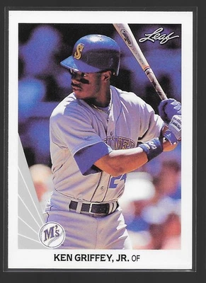 Cartão de beisebol Ken Griffey Jr 1990 Leaf Seattle Mariners #245 - Imagem 1 de 2