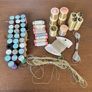 Lot Of 40+ Kreinik / Balger / DMC Metallic Blending Filament - Many Unused - Picture 1 of 13