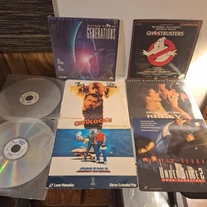 LaserDisc Lot Ghostbusters, Star Trek Generations, Gridlocked, Bugsy, Under... - Picture 1 of 24