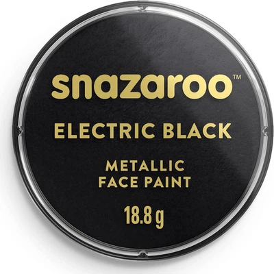 Pintura facial y corporal clásica, 18 ml, negra metálica Foto 1 de 4
