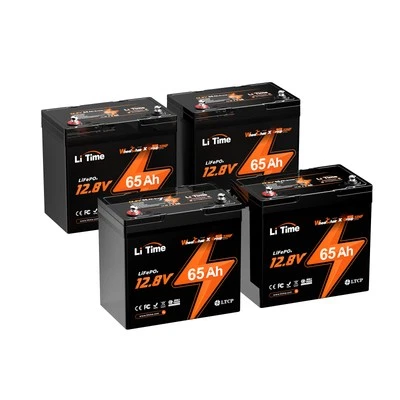 1/2/3/4 Pack LiTime 12V 65Ah LiFePO4 Lithium Batterie für Elektrischer Rollstuhl