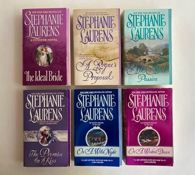 Stephanie Laurens Lot 6 Cynster w/ Stepbacks THE IDEAL BRIDE, A ROGUE’S PROPOSAL Foto 1 de 4