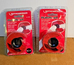 Two (2) New Rothenberger 59090 Plasticut Plastic Pipe Cutter 3/4" & 1" - Picture 1 of 4
