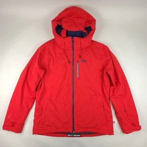 Helly Hansen Jacket Mens XL Red Helly Tech Performance Primaloft Recco H2Flow - Picture 1 of 20
