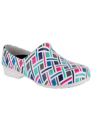 Zuecos sin cordones EASY WORKS BY EASY STREET para mujer blancos Kris 9 M Foto 1 de 4