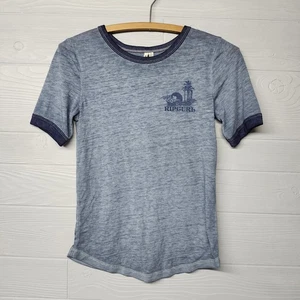 Rip Curl Blue Burnout Tshirt Womens Size Small - Picture 1 of 8