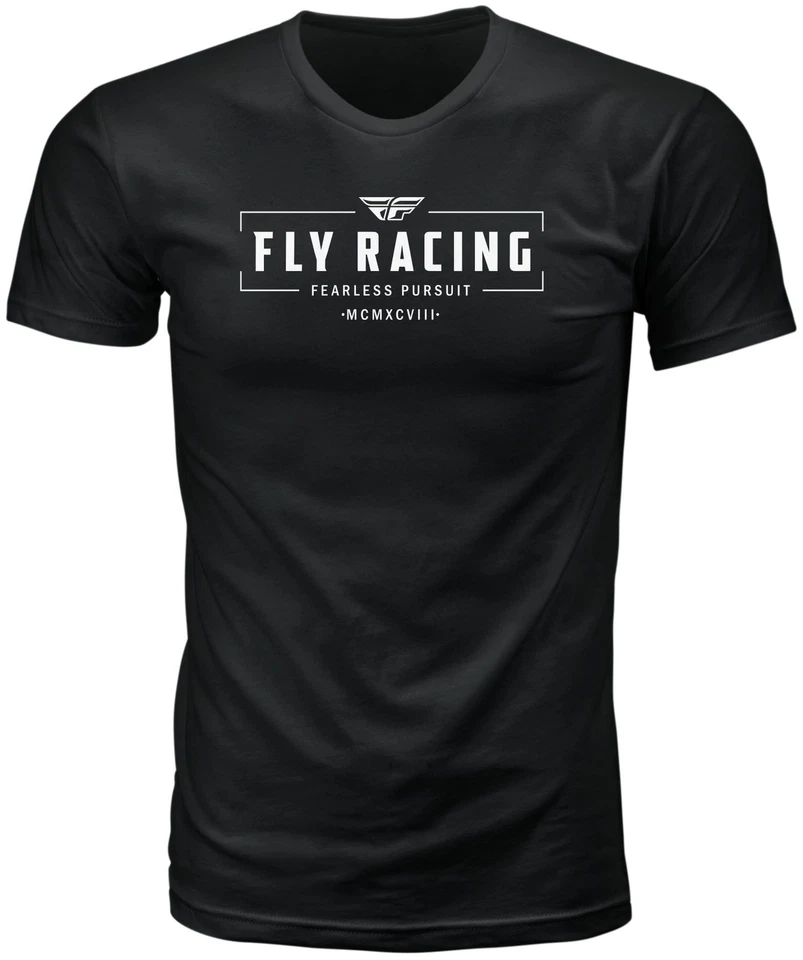 Fly Racing Motto Mens Short Sleeve T-Shirt Black - Image 1 of 1