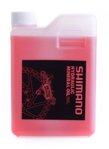 Barattolo Shimano Olio Freni Minerale 1 Litro Rosso - Foto 1 di 1