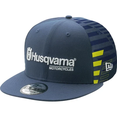 Husqvarna Apparel 2024 Team Flat-Bill Hat - Blue/Yellow 3HS240036500 - Image 1 of 2