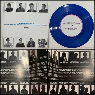 THE CASKET LOTTERY TROCAR SWEEP THE LEG JOHNNY BIDDY 7” Blue Vinyl-Rumah Sakit - Image 1 of 4