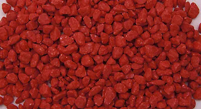 Aquarium Coloré Gravier Rouge 3 Pour 8mm Céréales Convient Pour Aquariums 4 KG • 34.88€