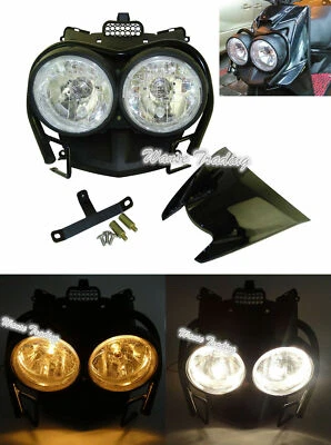 Faro doble ojo de insecto + cubierta superior + juego de protector negro para Yamaha Zuma BWS 125 Foto 1 de 4