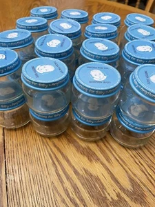 32 Empty 2.5 Oz Gerber Baby Food Jars w/Lids, Cleaned for Glass Crafts Candles - Picture 1 of 4