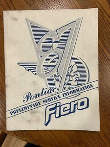 1987 Pontiac Fiero Service Manual OEM GM - Picture 1 of 4