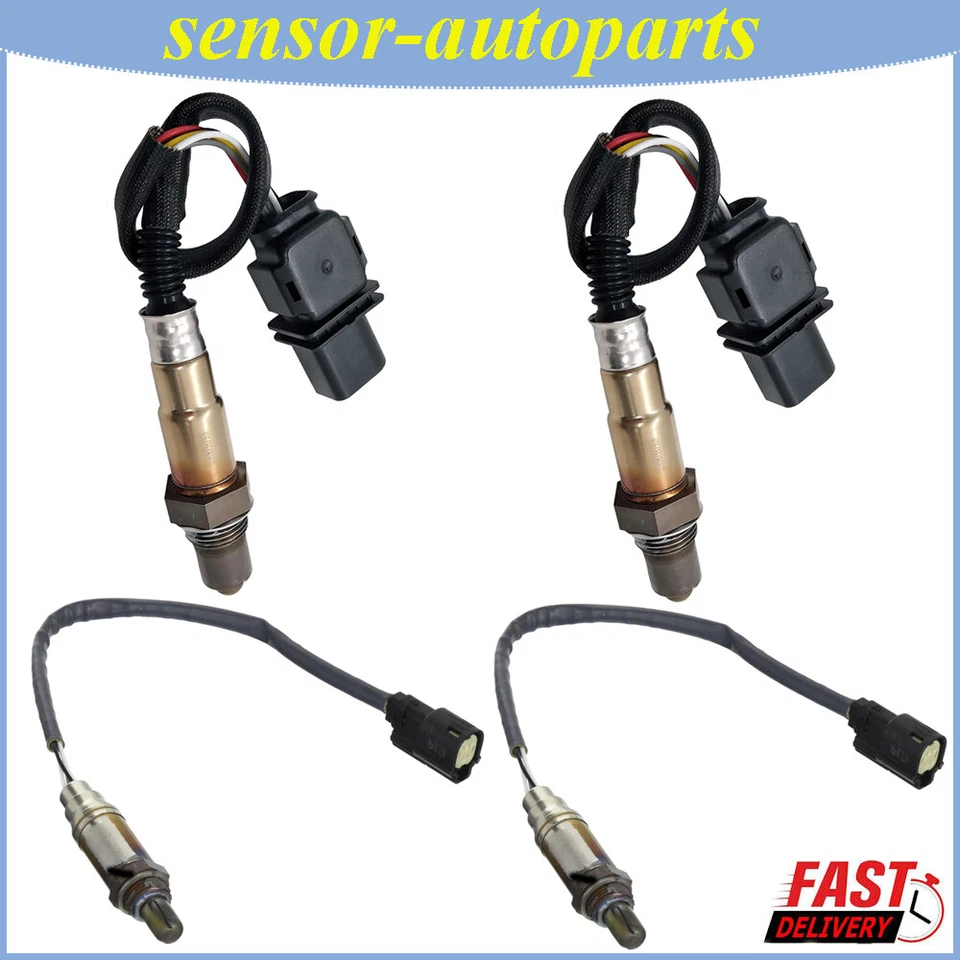 Sensor de oxígeno O2 aguas arriba+aguas abajo 4 piezas para Ford F-250 F-350 Super Duty 6,2 L V8 EE. UU. Foto 1 de 4