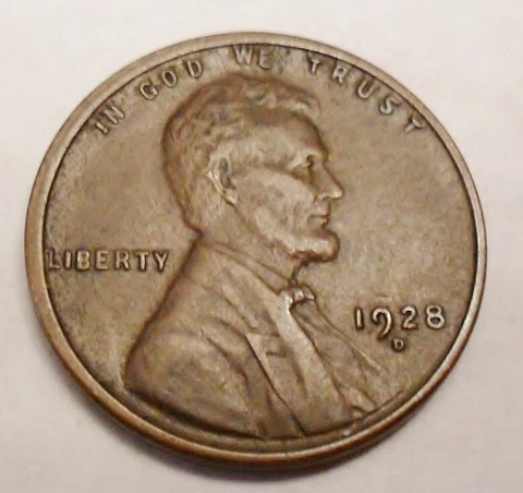 1928 D Lincoln Wheat Cent / Penny  *XF - EXTREMELY FINE*  *FREE SHIPPING* Cover