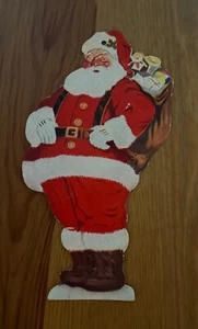 Vintage 1950's Santa Claus Advertising Paper Ornament Green Point Savings Bank - Picture 1 of 8