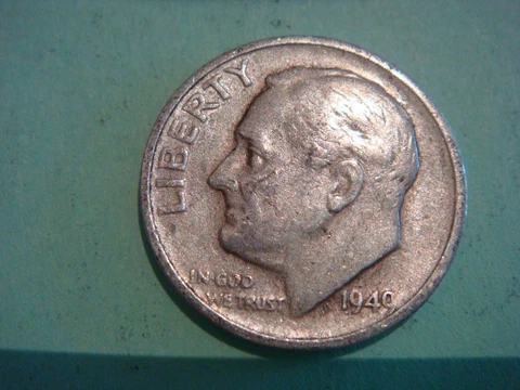 1949 S Roosevelt Dime Key Date Silver Cover