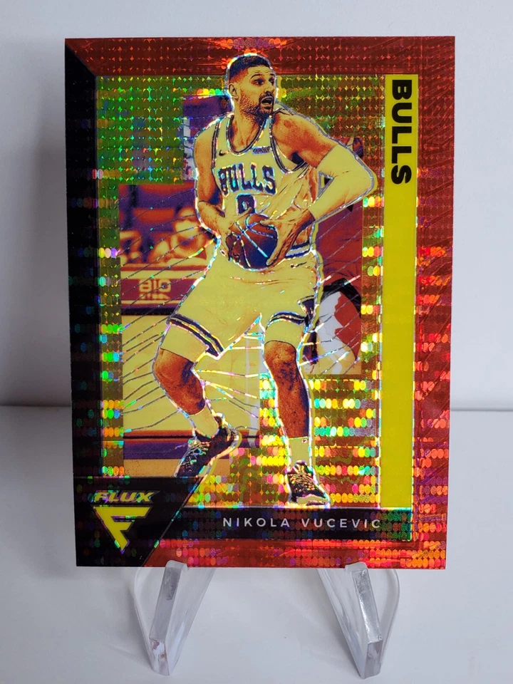 2020-21 Panini FLUX "NIKOLA VUCEVIC" #25 RED PULSAR SSP Target! Chicago BULLS!🔥 - Image 1 of 3