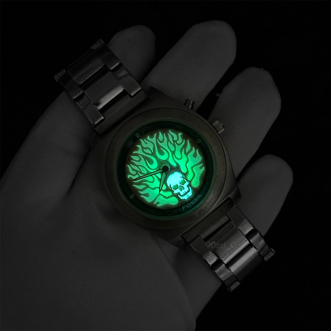 Fossil Big Tic Stainless Steel Band Stainless Steel Case Fossil Big Tic Stainless Steel Band Stainless Steel Case