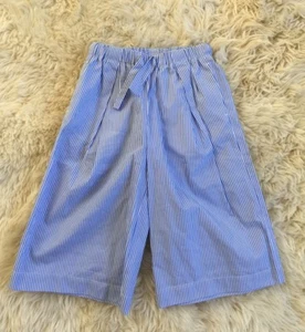 NEW J.CREW CREWCUTS GIRLS' STRIPED CULOTTE SIZE 8 BLUE WHITE F1848 - Picture 1 of 5