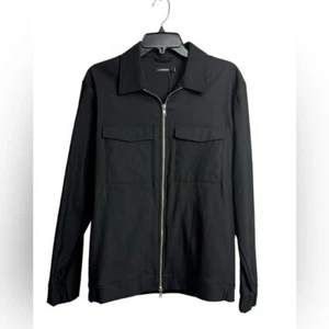 J. Lindeberg Jason Full Zip Jacket Black NWT Size Small - Picture 1 of 7