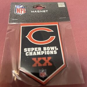 Chicago Bears Super Bowl Champions Banner Magnet 2x3 NFL