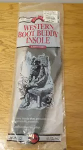 ORMID Uomo WESTERN Cowboy STIVALE BUDDY SOTTOPIEDE Ricambi - Taglia 10 Nuovo con scatola NOS - Foto 1 di 6