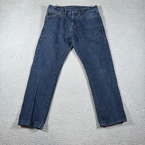 Brooks Brothers Jeans Mens 32x30 (Fits 31x26) 116 Slim Straight Dark Wash Hemmed - Picture 1 of 19