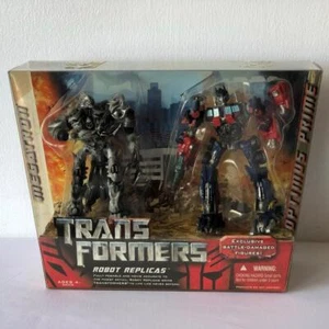 Transformers Exclusive Robot Replicas Action Figures Optimus Prime vs Megatron - Picture 1 of 8