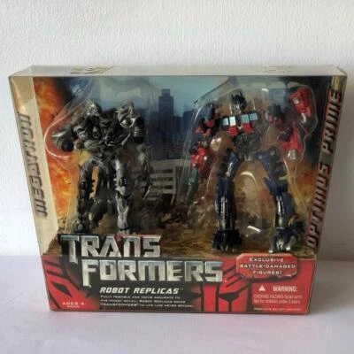 Transformers Exclusive Robot Replicas Action Figures Optimus Prime vs Megatron - Image 1 of 4